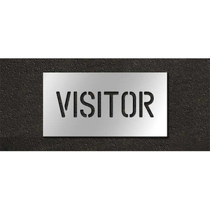 Pavement Stencil, Visitor, 4 in - STL-116-70434