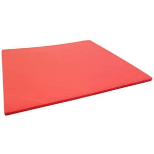 Foam Sheet, Crosslink, 12 in W, 24 in L, 1 in Thick, Red - ZUSA-XPE-160