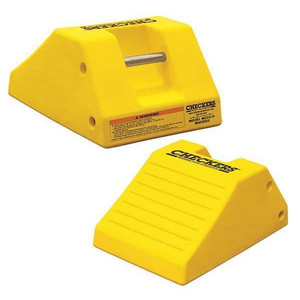 Wheel Chock, 10-19/32In H, Urethane, Yellow - MC3012