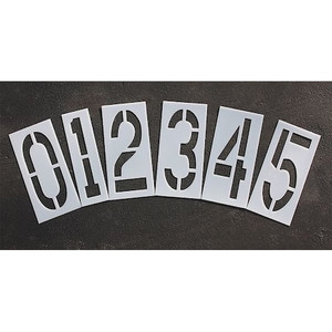 Pavement Stencil, 24 in, Number Kit, 1/8, STL-108-8240 - STL-108-8240