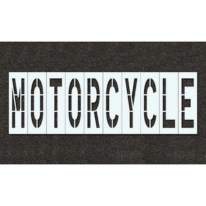 Pavement Stencil, Motorcycle, 48 in - STL-116-74816