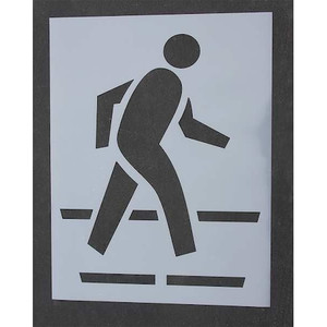 Pavement Stencil, 54 in, Ped Crossing, 1/8 - STL-108-5030