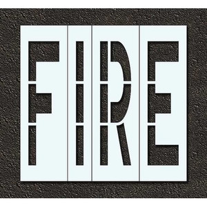 Pavement Stencil, Fire, 48 in - STL-116-74801