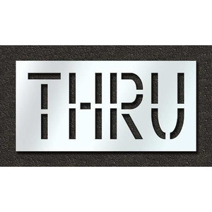 Pavement Stencil, Thru, 18 in - STL-116-71808