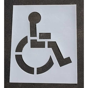 Pavement Stencil, 39 in, Handicap, 1/8 - STL-108-3039