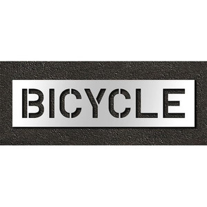 Pavement Stencil, Bicycle, 10 in - STL-116-71018