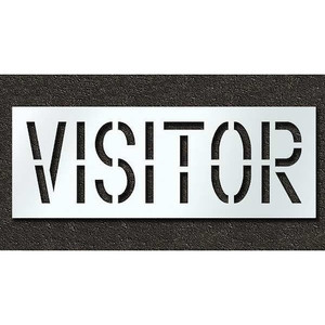 Pavement Stencil, Visitor, 18 in - STL-116-71834