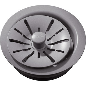 Quartz Perfect Drain 3-1/2" Flange, Removable Strainer, Greystone - LKPDQD1GS