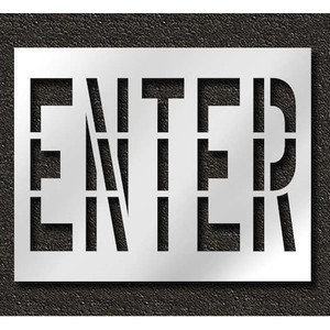 Pavement Stencil, Enter, 36 in - STL-116-73604