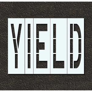 Pavement Stencil, Yield, 96 in - STL-116-79626