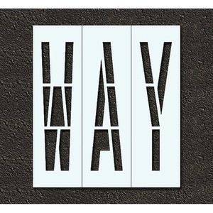 Pavement Stencil, Way, 48 in - STL-116-74810