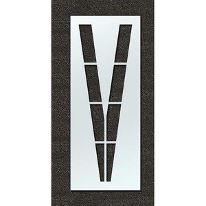 Airport Pavement Stencil, V, 108 in - STL-108-F108V
