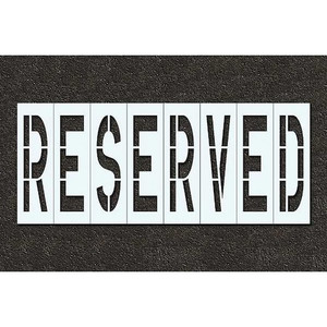 Pavement Stencil, Reserved, 48 in - STL-116-74833