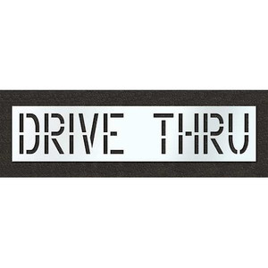 Pavement Stencil, Drive Thru, 18 in - STL-116-71836