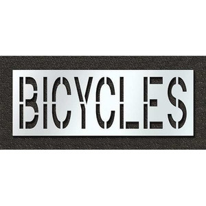 Pavement Stencil, Bicycles, 24 in - STL-116-72418