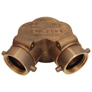 Double Clapper Siamese Bottm 6", FNPT Out - 90DCS6025F