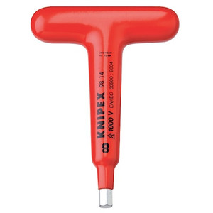 Metric Plain Hex Key, 6 mm Tip Size, 4 3/4 in Long, 3 1/2 in Short - 98 14 06