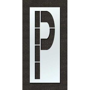 Airport Pavement Stencil, P, 120 in - STL-108-F120P