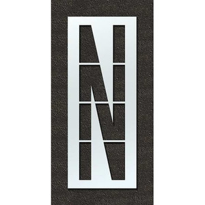 Airport Pavement Stencil, N, 144 in - STL-108-F144N