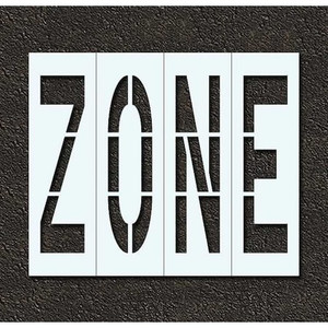 Pavement Stencil, Zone, 48 in - STL-116-74824