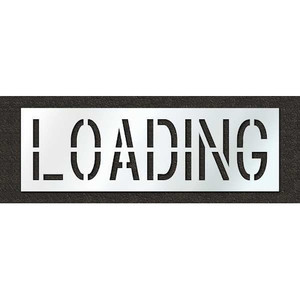 Pavement Stencil, Loading, 18 in - STL-116-71812