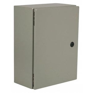 Carbon Steel Electrical Enclosures, 16 in H, 10 in D, 16 in W, NEMA 4, 12, Hinged - N412161610C