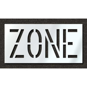 Pavement Stencil, Zone, 18 in - STL-116-71824
