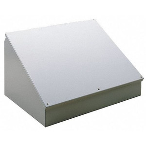 Mild Steel Electrical Enclosures, 8 in H, 7.09 in D, 12 in W, NEMA 12, Hinged - C8C12