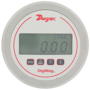 Digital Differential Pressure Gauge, Plastic, Light Gray - DM-1112