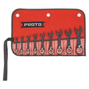 Stubby Ratcheting Wrench Set, Combination - JSCVS-9S