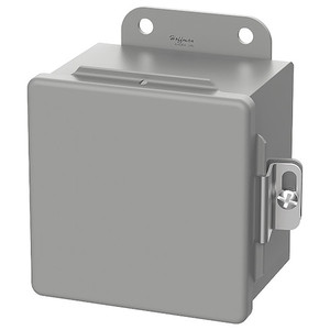 Carbon Steel Electrical Enclosures, 6 in H, 4 in D, 6 in W, NEMA 12, Hinged - A606CH