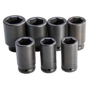 3/4" Drive Impact Socket Set, Metric, 7 pcs - J72102M