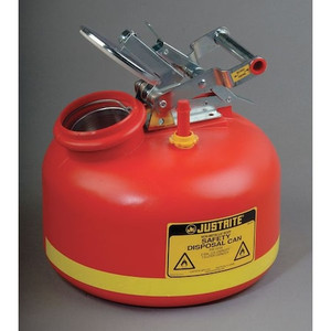Disposal Can, 2 Gal., Red, Polyethylene - 14265