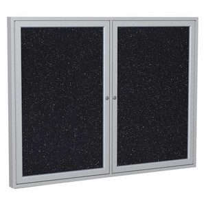 Rubber Enclosed Bulletin Board 36" x 48" - PA23648TR-CF