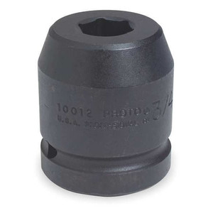 3/4 in Drive Impact Socket 2 3/8 in Size, Standard Socket, black oxide - J07538