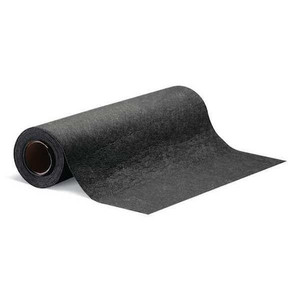 Black Urinal Floor Mat 24" W x 25 ft. L - GRP7004-BK