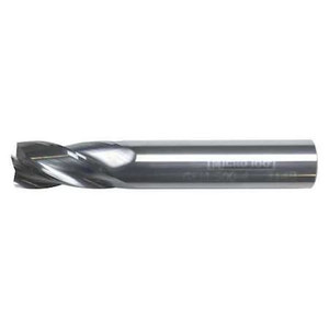 Carb End Mill, 5/8 In, 4FL, CC, Uncoated - GEM-625-4