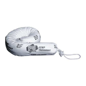 Sorbents, 9 gal, 3 in x 30 in, Oil, White, Polypropylene - SKM400