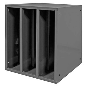 Specialty Storage Cabinet, 24 in H, 21-3/16 in W, 24 1/8 in D, None, Gray, 0 Shelves, 0 Drawers - 583-95