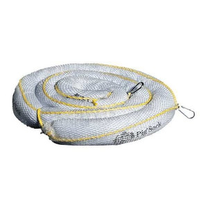 Sorbents, 16 gal, 3 in x 10 ft, Oil, White, Polypropylene, 8 PK - BOM406