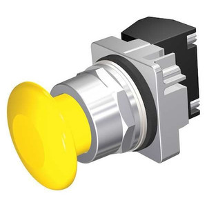 Non-Illuminated Push Button, 30 mm, 1NO/1NC, Yellow - 52PM9W4A