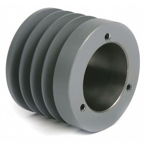 1/2 in to 1-15/16 in Quick Detachable Bushed Bore 4 Groove V-Belt Pulley 3.75 in OD - 344B