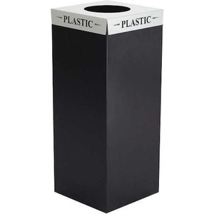 Recycling Lid, 10 in W/Dia, Silver - 2990PC