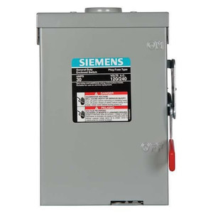 Fusible Safety Switch, General Duty, 120/240V AC, 2PST, 30 A, NEMA 3R - LF211NR