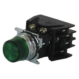 Illuminated Button w/Contacts, 120VAC - 10250T828GD2A