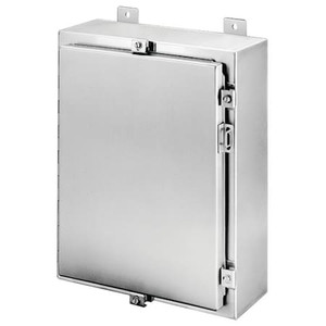 304 Stainless Steel Electrical Enclosures, 16 in H, 6 in D, 16 in W, NEMA 4X, Hinged - A16H1606SSLP 304 Stainless Steel Electrical Enclosures, 16 in H, 6 in D, 16 in W, NEMA 4X, Hinged - A16H1606SSLP