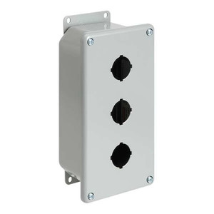 Pushbutton Enclosure, 3.50 in. D, 1 Hole - E1PBGXM