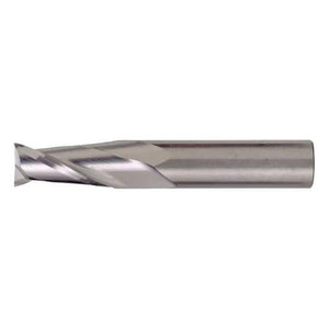 2-Flute Carbide Square Single End GP End Mill Cleveland CEM-SE-2 Bright 7/16x7/16x3x6 - C61051