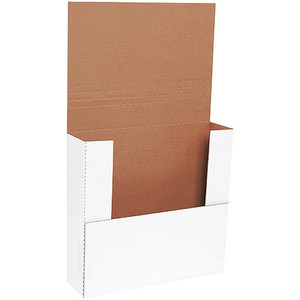 Easy-Fold Mailers, 12" x 11 1/2" x 3", White, 50/Bundle - M12113BF