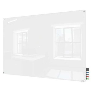 36"x48" Glass Dry Erase Board, Gloss, White - HMYRN34WH